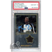 Kevin Garnett 2002-03 Topps Chrome Franchise Fabrics Autograph Jersey Card #FF-KG PSA/DNA 10 (Light Blue)