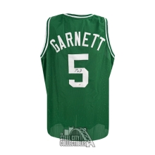 Kevin Garnett Autographed Boston Custom Green Basketball Jersey - JSA (Middle 5 Signed)