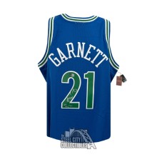 Kevin Garnett INSC Autographed Timberwolves Large Mitchell & Ness Swingman Basketball Jersey - BAS