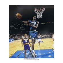Kevin Garnett Autographed Minnesota Timberwolves 16x20 Basketball Photo - JSA (Silver Ink)