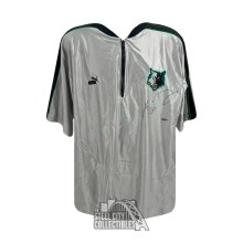 Kevin Garnett Autographed Minnesota Timberwolves Silver Puma Warm Up Shirt - UDA