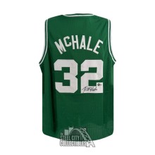 Kevin McHale Autographed World Champs Custom Green Basketball Jersey - BAS (Bottom 2 Signed)