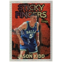 Jason Kidd 1996-97 Topps Season's Best Sticky Fingers Card #19