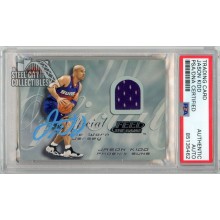 Jason Kidd 2000-01 Fleer Feel The Game Autograph Jersey Card PSA/DNA (Smear + Stain on back)