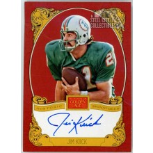 Jim Kiick 2013 Panini Golden Age Historic Autograph Card #JK (Creased)
