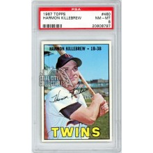 Harmon Killebrew 1967 Topps Baseball Card #460 PSA 8