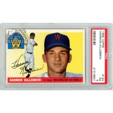 Harmon Killebrew 1955 Topps Rookie Card #124 PSA 5 EX