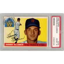 Harmon Killebrew 1955 Topps Rookie Card #124 PSA 6 EX-MT (124)