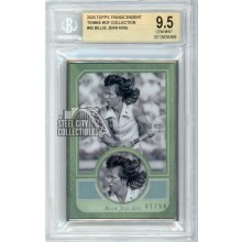 Billie Jean King 2020 Topps Transcendent Tennis HOF Card #45 /50 BGS 9.5