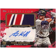 Alex Kirilloff 2021 Topps Inception Red Rookie Patch Autograph Card #APC-AK 2/25