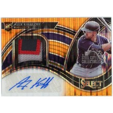 Alex Kirilloff 2021 Panini Select Orange Rookie Patch Autograph Card #RJA-AL 12/20