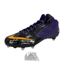 Kirk Cousins Autographed Nike Vapor Speed Purple Football Cleats - BAS (Left)