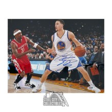 Klay Thompson Autographed Golden State 11x14 Basketball Photo - PSA/DNA (White Jersey)