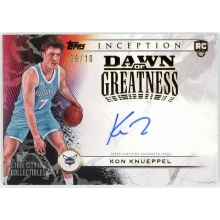 Kon Knueppel 2025-26 Topps Inception Dawn of Greatness Rookie Autograph Card #DG-KK 8/10