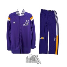 Kobe Bryant Autographed Game Used Los Angeles Lakers 2014-15 Warm Up Suit - Mears LOA