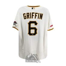 Konnor Griffin Autographed Pittsburgh Pirates Nike Authentic Collection White Baseball Jersey - MLB