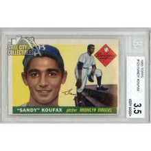 Sandy Koufax 1955 Topps Baseball Rookie Card #123 BVG 3.5