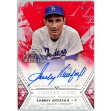 Sandy Koufax 2018 Topps Diamond Icons Red Autograph Card AC-SK 4/5