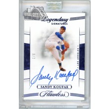 Sandy Koufax 2020 Panini Flawless Legendary Sapphire Autograph Card #LS-SK 3/7