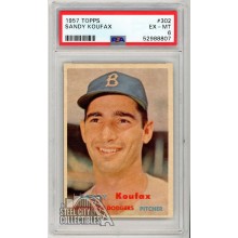 Sandy Koufax 1957 Topps Card #302 PSA 6 EX-MT