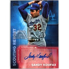 Sandy Koufax 2016 Topps Scouting Report Autograph Card #SRA-SK