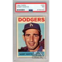 Sandy Koufax 1964 Topps Card #200 PSA 7 NM