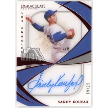 Sandy Koufax 2021 Panini Immaculate Shadowbox Red Autograph Card #SS-SK 9/15