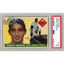 Sandy Koufax 1955 Topps Baseball Rookie Card #123 PSA 3 (414)