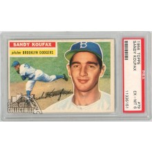 Sandy Koufax 1956 Topps Card #79 PSA 6 EX-MT (Spots On Back Of Slab)
