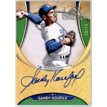 Sandy Koufax 2017 Topps Five Star Green Autograph Card #FSA-SK 08/15