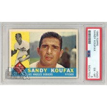 Sandy Koufax 1960 Topps Card #343 PSA 6 EX-MT (042)