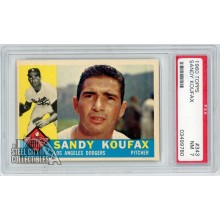 Sandy Koufax 1960 Topps Card #343 PSA 7 NM (780)