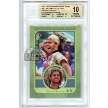 Gustavo Kuerten 2020 Topps Transcendent Tennis VIP Green Card #15 /20 BGS 10