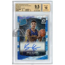 Kyle Kuzma 2017-18 Panini Donruss Optic Premium Rookie Autograph Card #174 18/25 BGS 9.5 AUTO 10