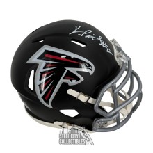 Kyle Pitts Autographed Atlanta Falcons Speed Mini Football Helmet - BAS