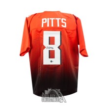 Kyle Pitts Autographed Atlanta Custom Red Football Jersey - BAS