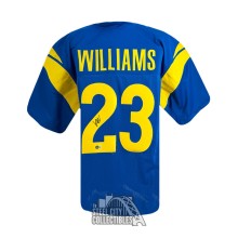 Kyren Williams Autographed Los Angeles Custom Blue Football Jersey - BAS