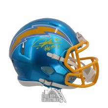 LaDainian Tomlinson Autographed Los Angeles Flash HOF 17 Mini Football Helmet - BAS