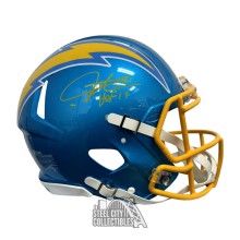 LaDainian Tomlinson HOF 17 Autographed San Diego Flash Authentic Full-Size Football Helmet - BAS