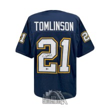 LaDainian Tomlinson Autographed San Diego Custom Navy Football Jersey - BAS