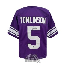 LaDainian Tomlinson Autographed TCU Custom Purple Football Jersey - BAS