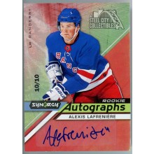 Alexis Lafreniere 2020-21 Upper Deck Synergy Rookie Autograph Card #AR-AL 10/10