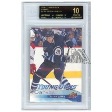 Patrik Laine 2016-17 Upper Deck Canvas Young Guns Rookie Card #C106 BGS 10 Pristine Black Label