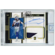 CeeDee Lamb 2020 Panini One Premium Gold Rookie Patch Autograph Card #115 08/10