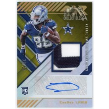 CeeDee Lamb 2020 Panini XR Rookie Swatch Autographs Gold Card #RSA-CL 10/10