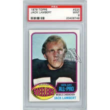 Jack Lambert 1976 Topps Football Rookie Card #220 PSA 9