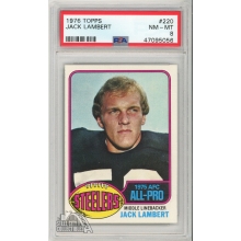 Jack Lambert 1976 Topps Football Rookie Card #220 PSA 8 NM-MT