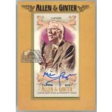 Mike Lange 2021 Topps Allen & Ginter Framed Mini Autograph Card #FMA-ML