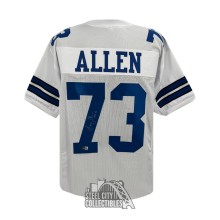 Larry Allen HOF 13 Autographed Dallas Custom White Football Jersey- BAS