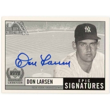 Don Larsen 1999 Upper Deck Century Legends Epic Signatures Autograph Card #DL